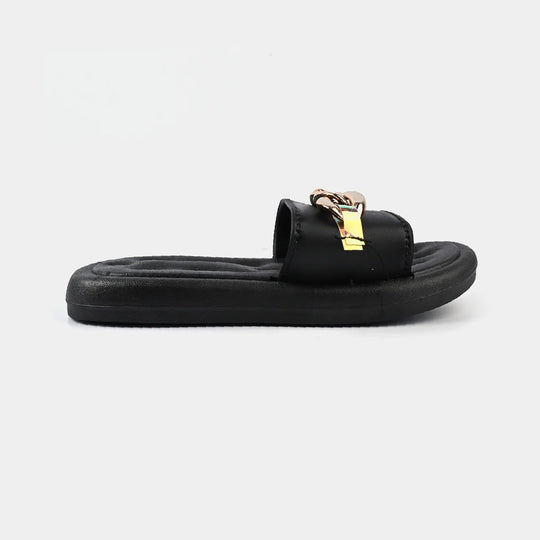 Girls Slippers 1636-M7-BLACK