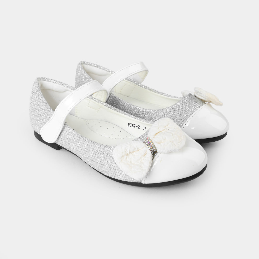 Girls Pumps PL787-2-WHITE