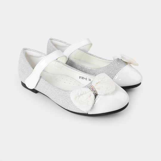 Girls Pumps PL787-2-WHITE