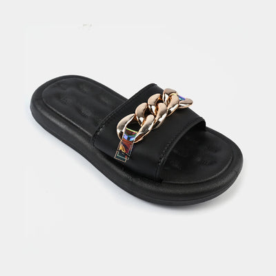 Girls Slippers 1636-M7-BLACK