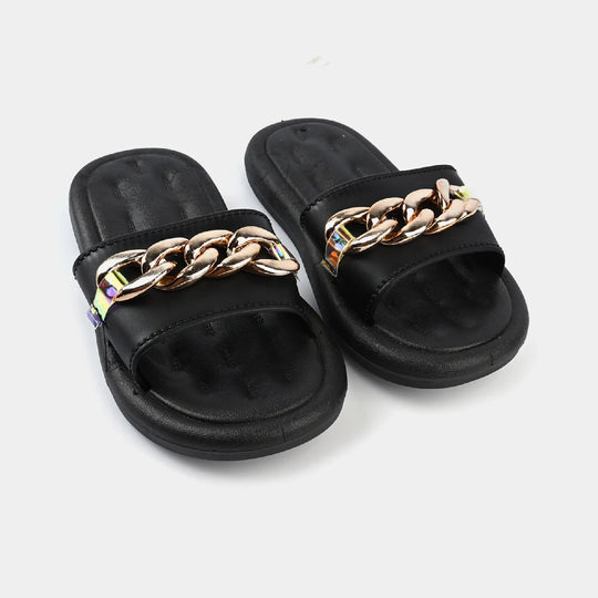 Girls Slippers 1636-M7-BLACK