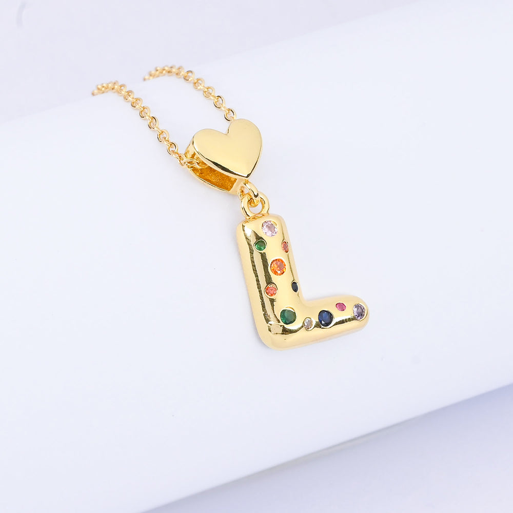 Alphabet/Letter Pendant Necklace for Girls