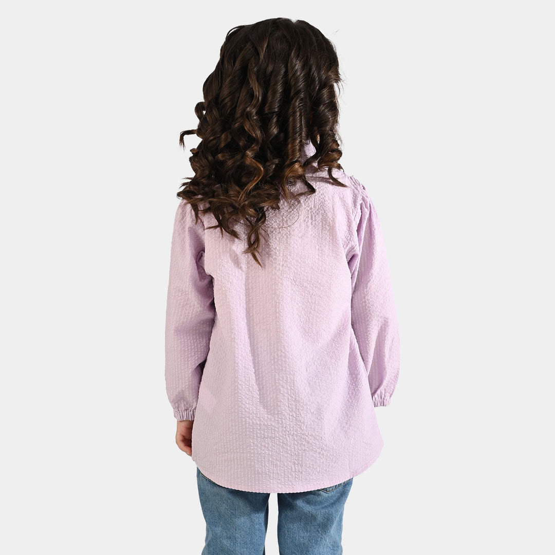 Girls Poly Jersey Top - Lavender/Purple