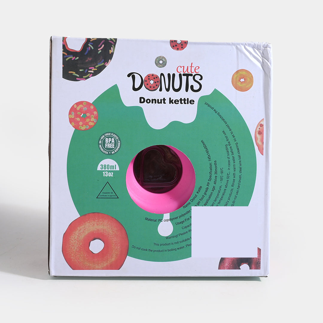DONUT STRAW TUMBLER/BEAKER FOR GIRLS | SH2692 - D.PINK