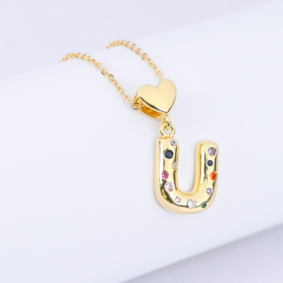 Alphabet/Letter Pendant Necklace for Girls