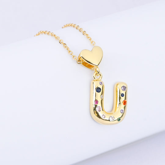 Alphabet/Letter Pendant Necklace for Girls