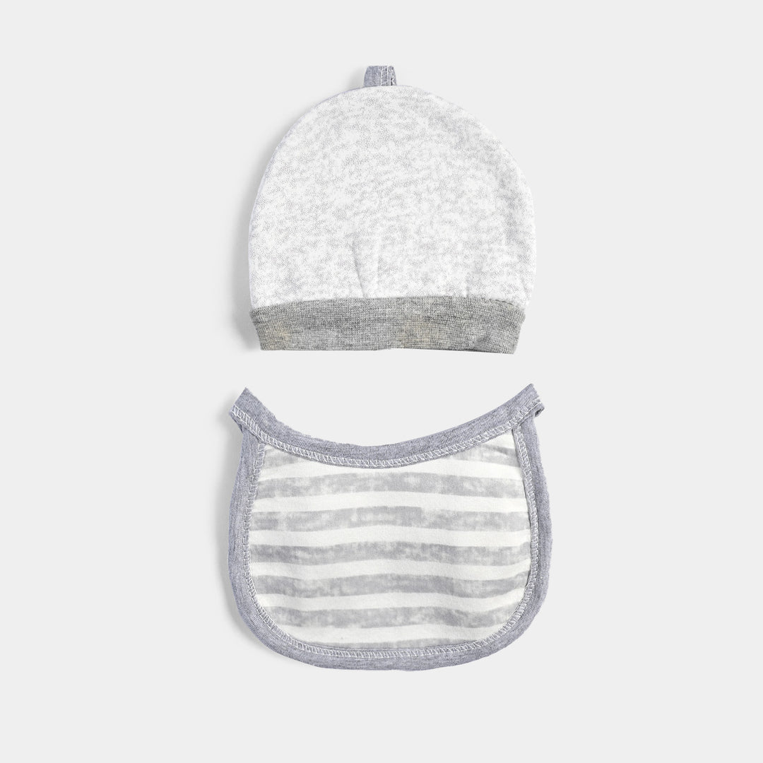 Winter Cap & Bib Set | 3-9M