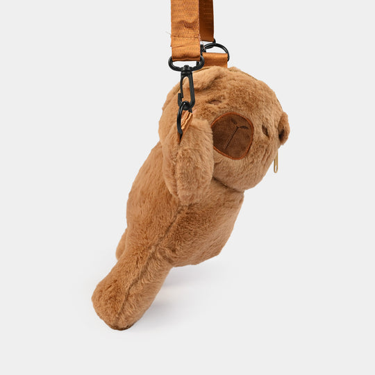 Plush Character Crossbody Bag