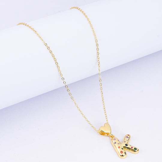 Alphabet/Letter Pendant Necklace for Girls