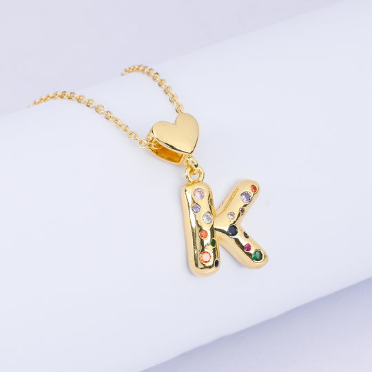 Alphabet/Letter Pendant Necklace for Girls
