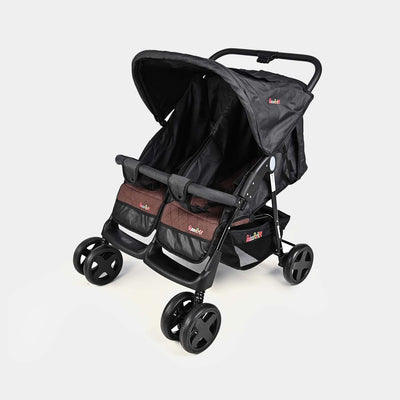 BP Twins Stroller Side by Side - Black