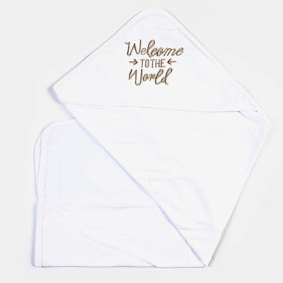 Baby Wrapping Sheet Golden Printed Welcome To The World