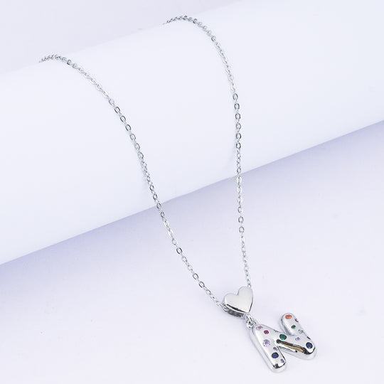 Alphabet/Letter Pendant Necklace for Girls