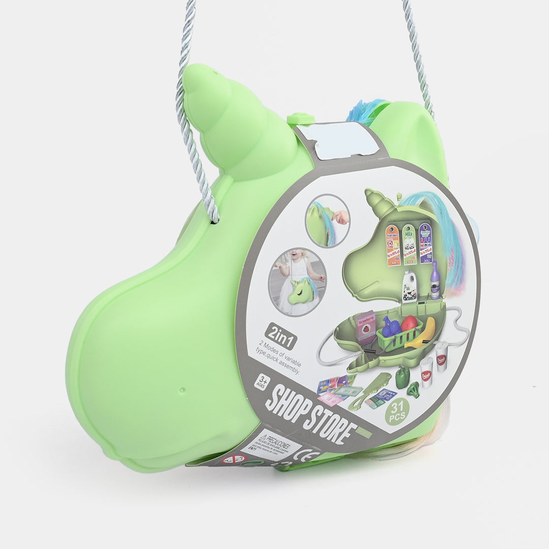 2-in-1 Shoulder Bag Shop Store Playset
