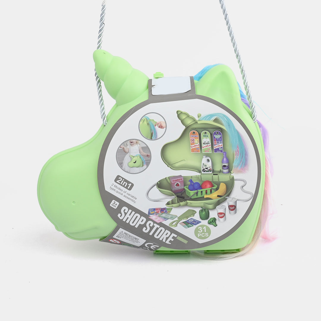 2-in-1 Shoulder Bag Shop Store Playset