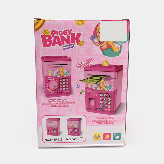 Money Safe Electric Lock Kids ATM Machine  With Sound & Finger Mark