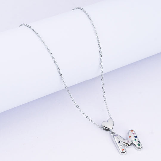 Alphabet/Letter Pendant Necklace for Girls