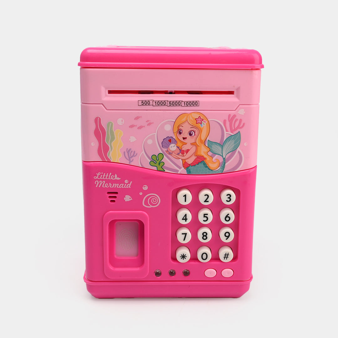 Money Safe Electric Lock Kids ATM Machine  With Sound & Finger Mark