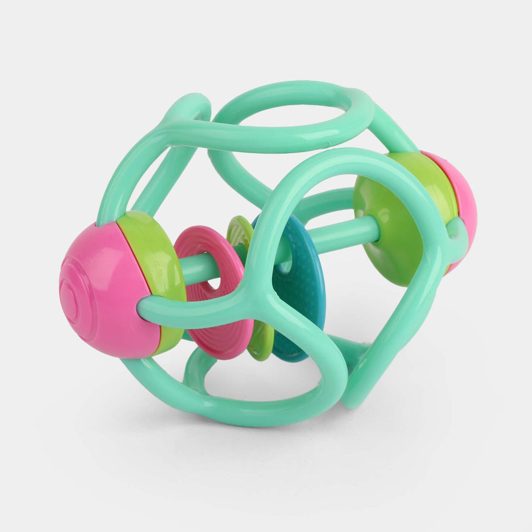 Infant Flexible Teething Rattle & Sensory Ball Toy