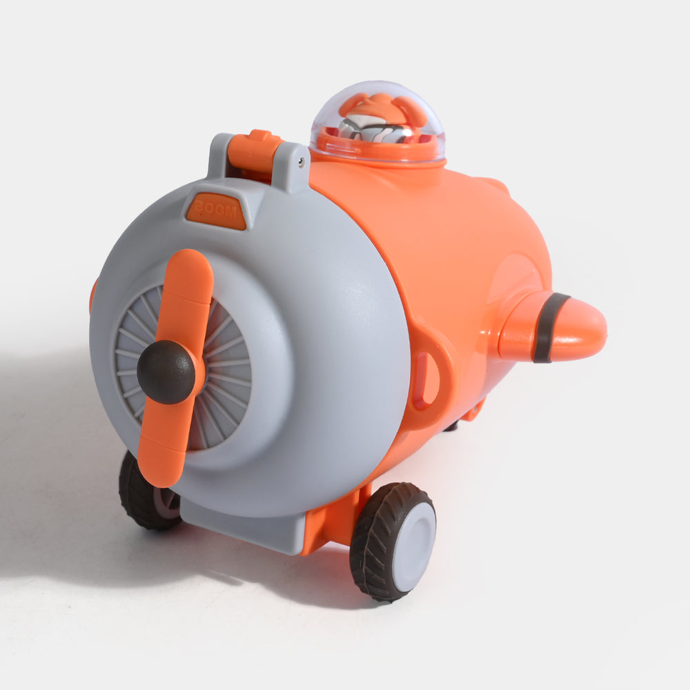 AEROPLANE WATER BOTTLE/BEAKER | SH2693 - ORANGE