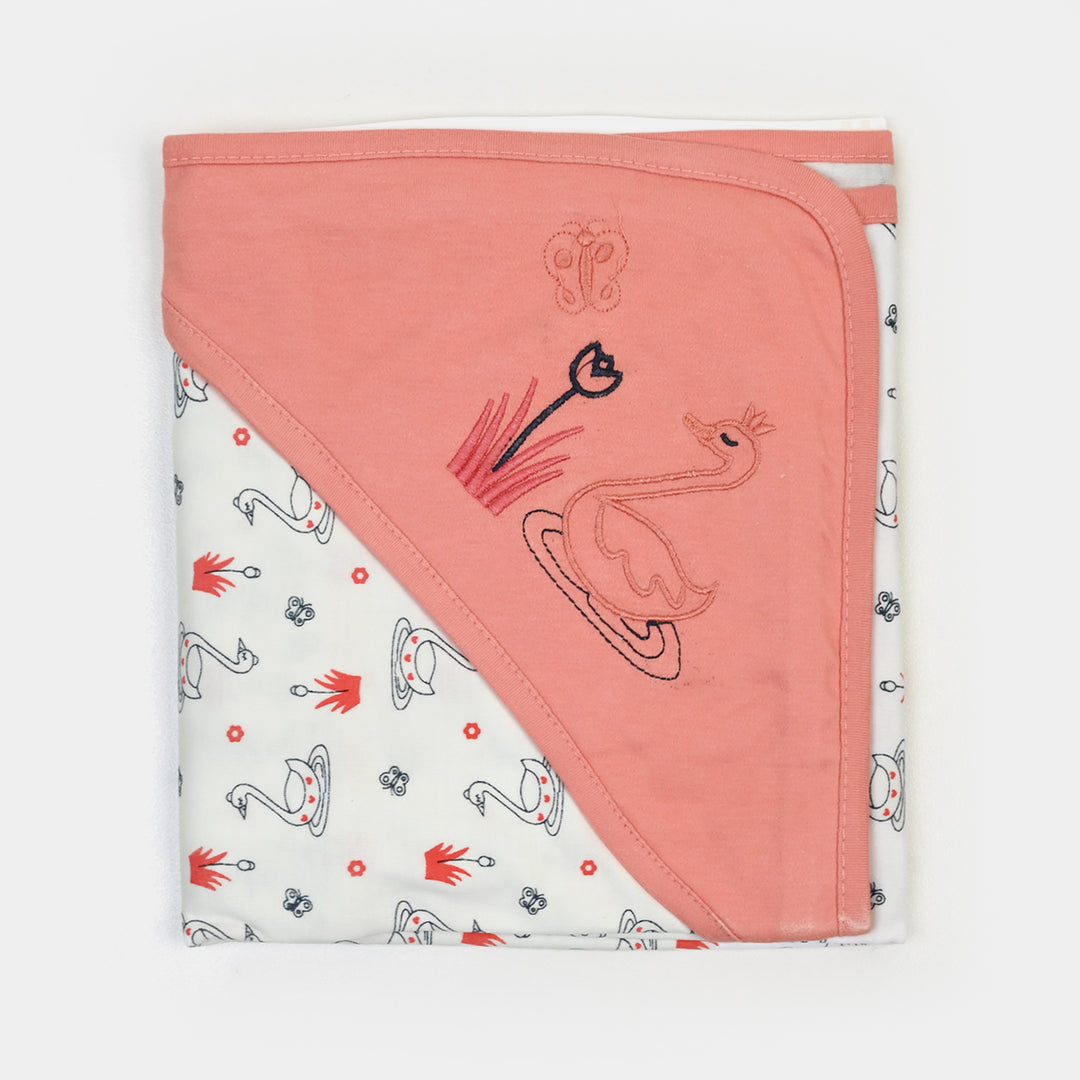 BABY WRAPPING SHEET | PEACH DUCK H053
