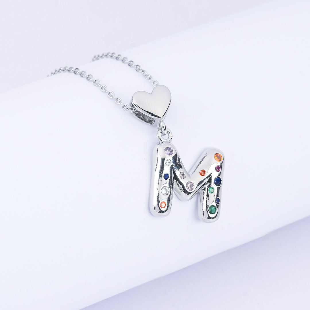 Alphabet/Letter Pendant Necklace for Girls