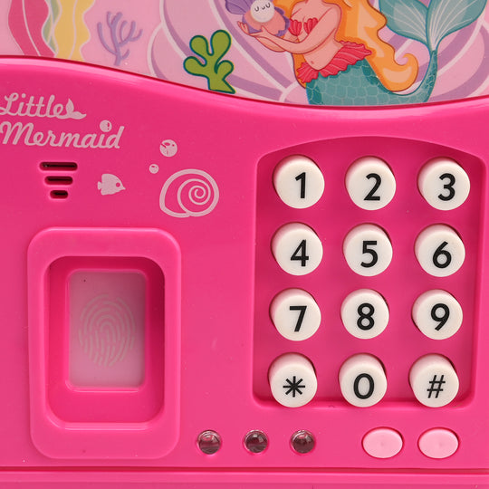 Money Safe Electric Lock Kids ATM Machine  With Sound & Finger Mark