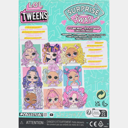 Tweens Surprise Swap Styling Head