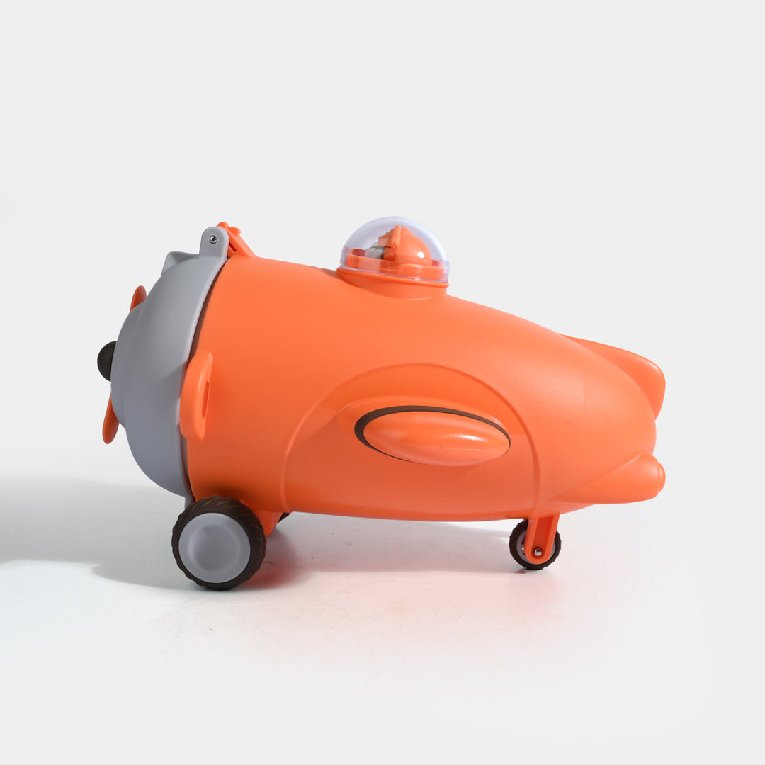 AEROPLANE WATER BOTTLE/BEAKER | SH2693 - ORANGE