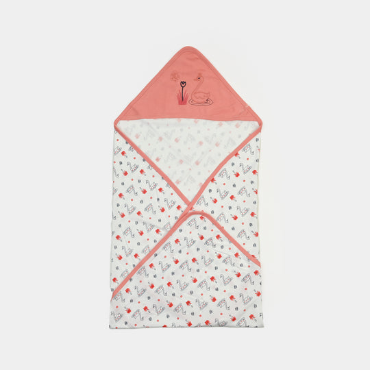 BABY WRAPPING SHEET | PEACH DUCK H053