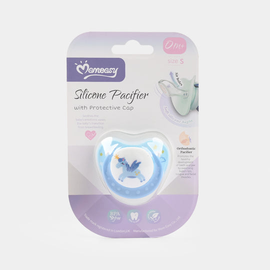 Momeasy Silicone Pacifier With Protective Cap | 0M+