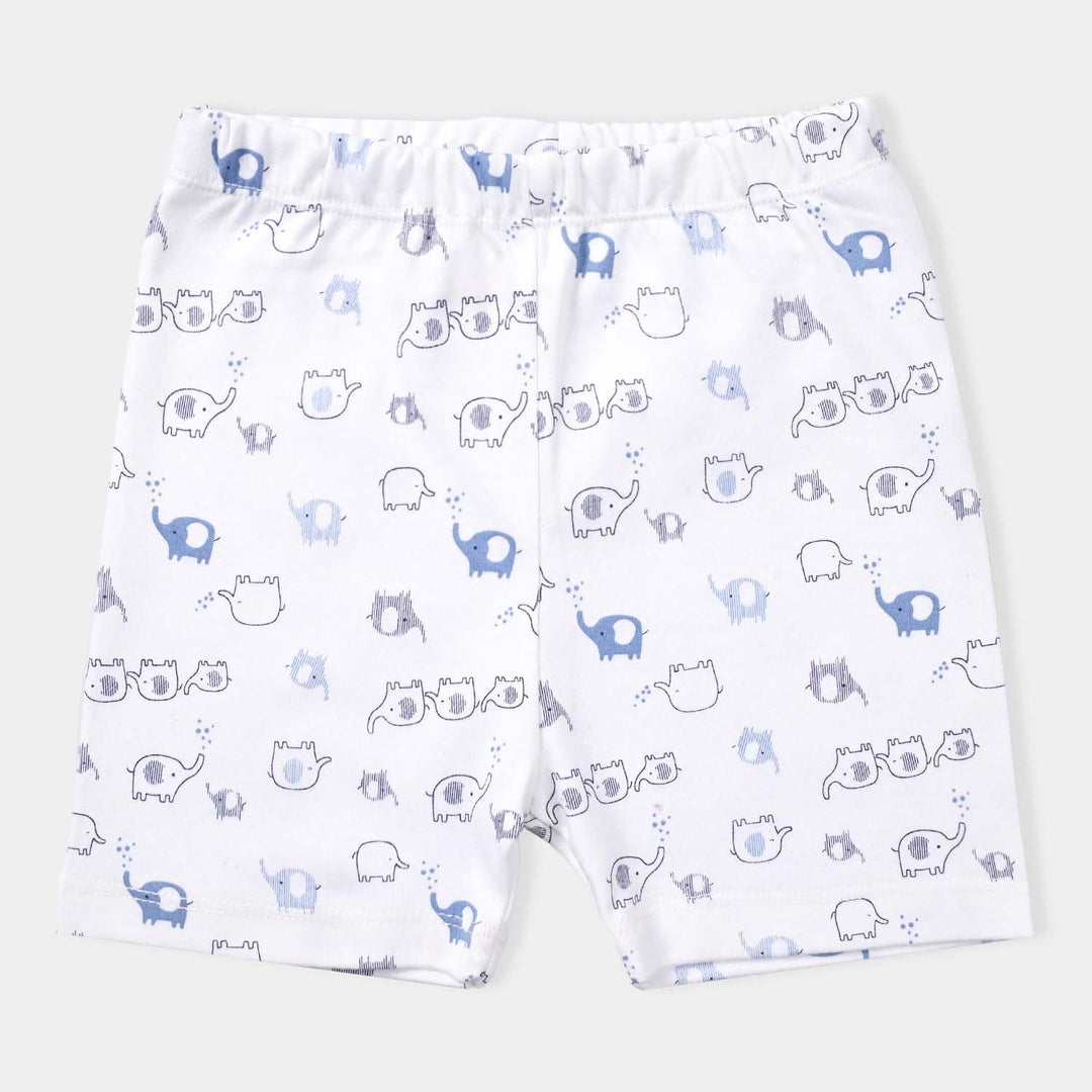 Infant Boys Cotton Interlock 3 Piece Short Set-mIX