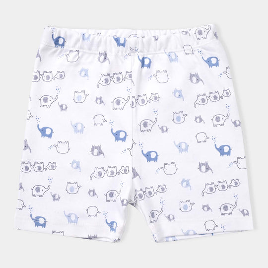 Infant Boys Cotton Interlock 3 Piece Short Set-mIX