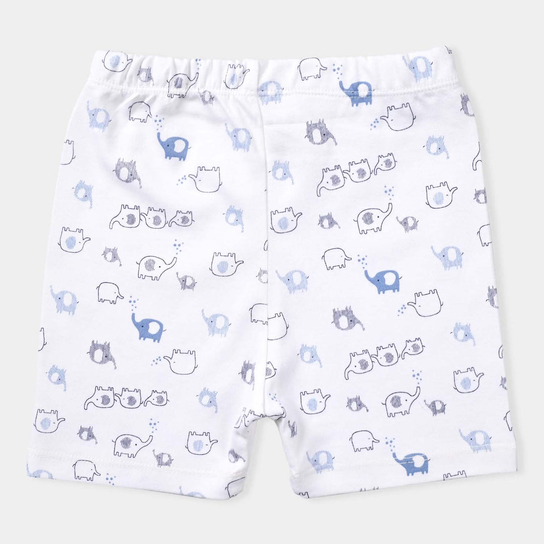 Infant Boys Cotton Interlock 3 Piece Short Set-mIX