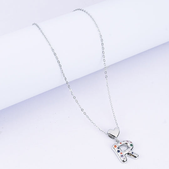 Alphabet/Letter Pendant Necklace for Girls