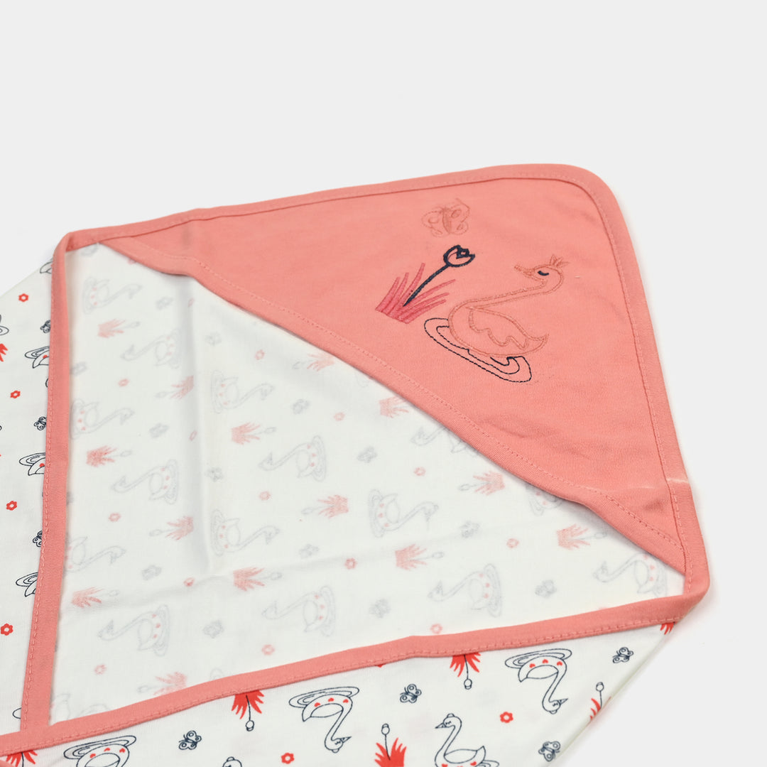 BABY WRAPPING SHEET | PEACH DUCK H053
