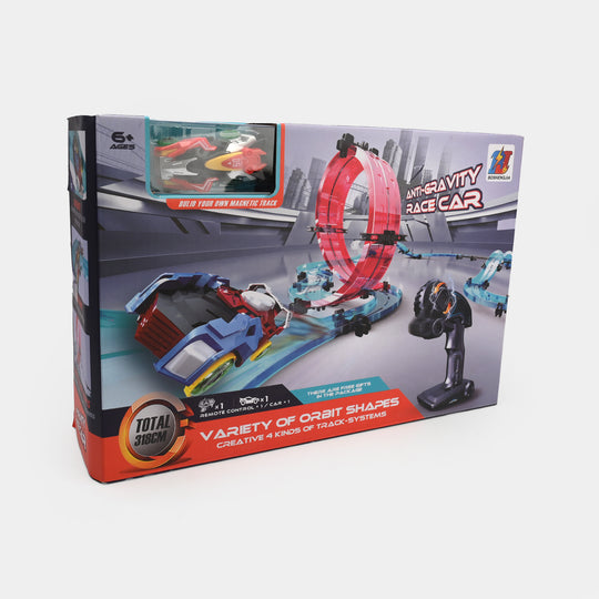 Race Track Construction Toy with Remote-Controlled Car – Build, Race Play!
