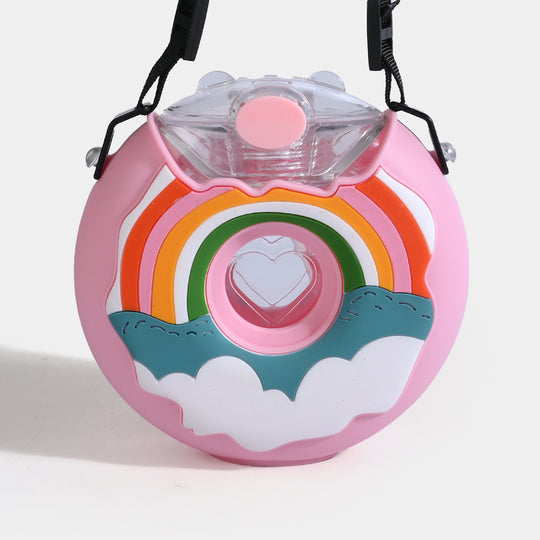 DONUT STRAW TUMBLER/BEAKER FOR GIRLS | SH2692 - PINK