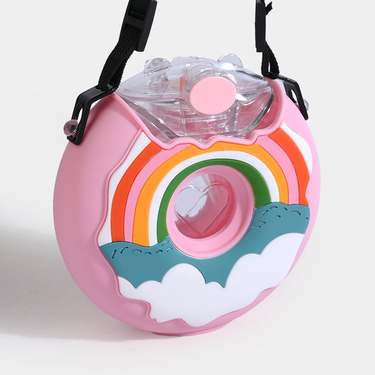 DONUT STRAW TUMBLER/BEAKER FOR GIRLS | SH2692 - PINK