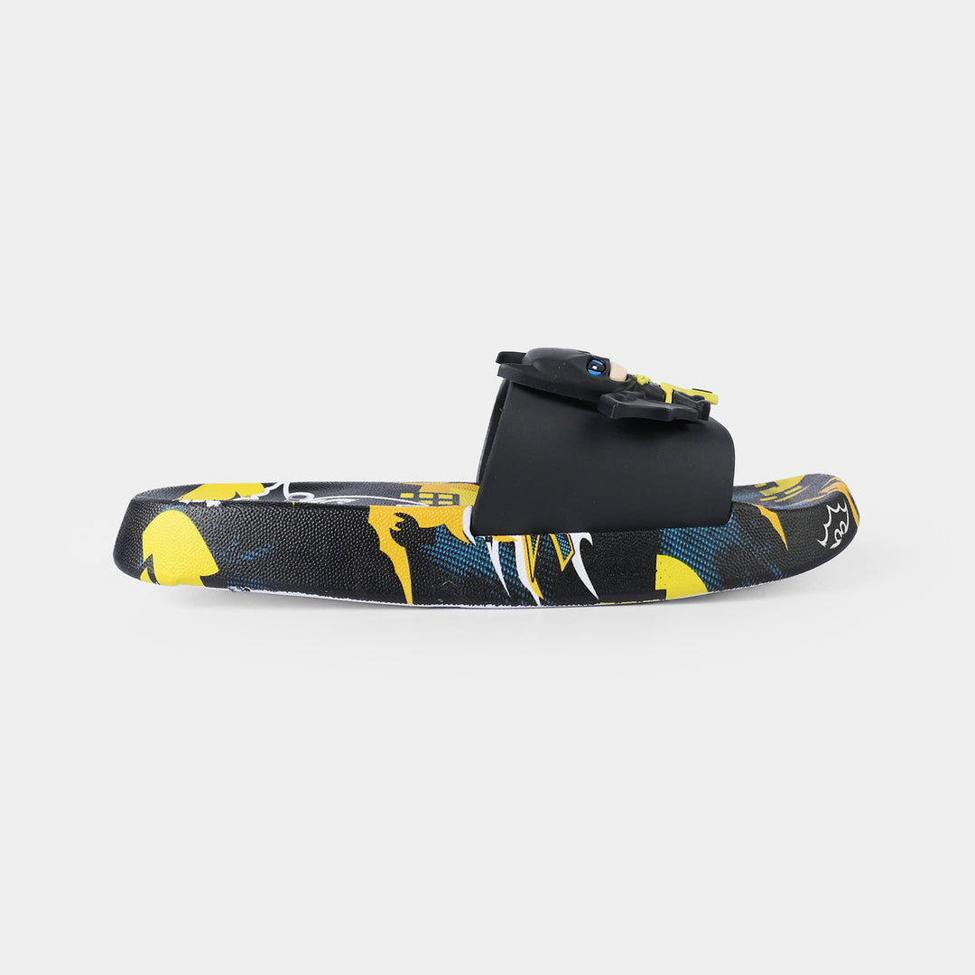 Boys Slippers 222-BLACK
