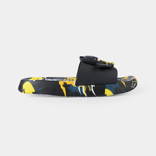 Boys Slippers 222-BLACK