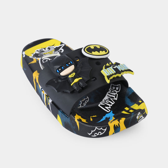 Boys Slippers 222-BLACK