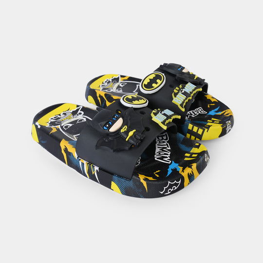 Boys Slippers 222-BLACK