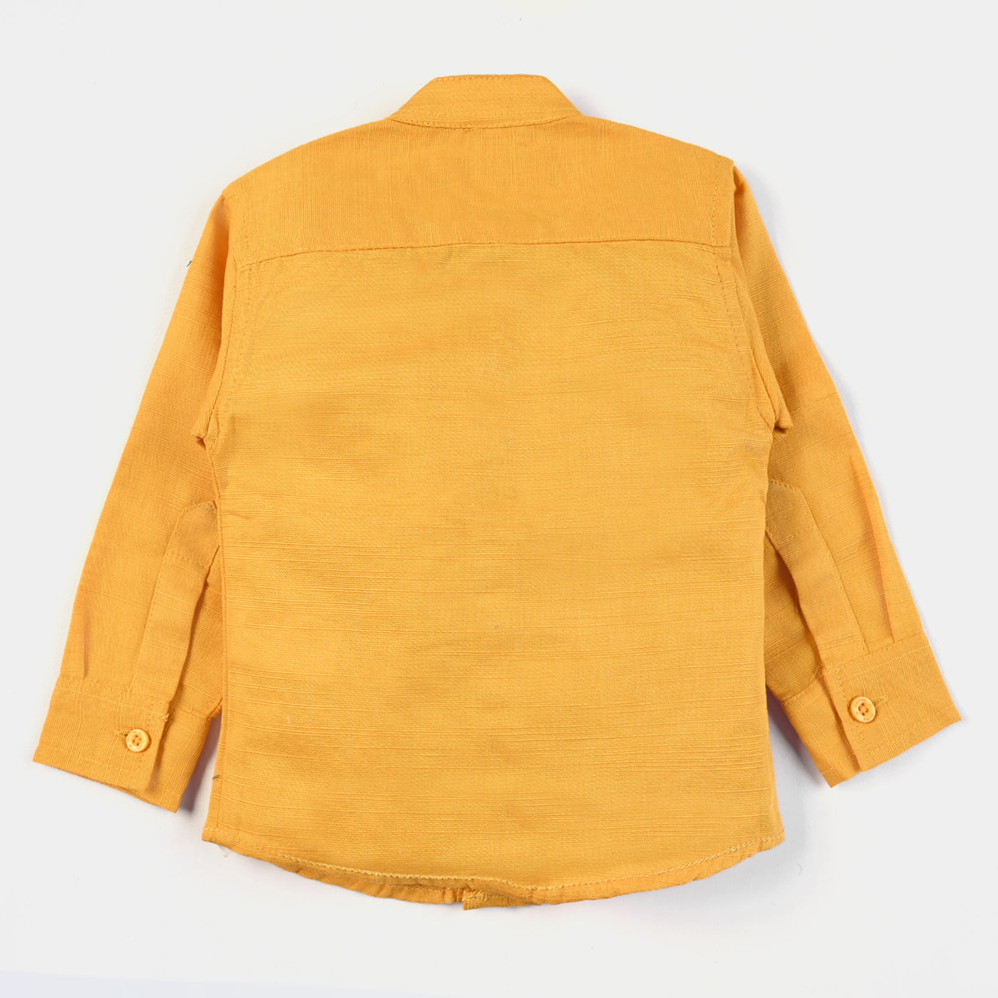 Infant Boys Cotton Casual Shirt Super Star-Yellow