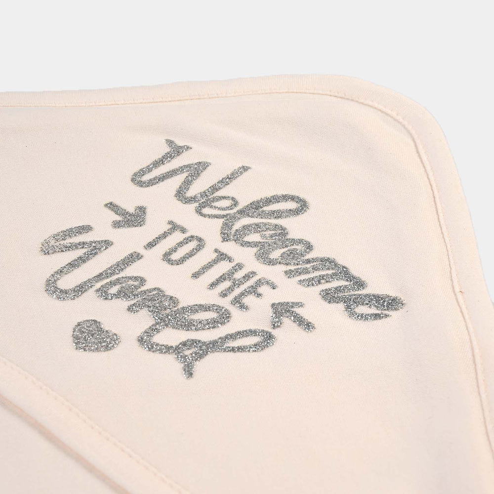 Baby Wrapping Sheet Embossing Welcome To The World