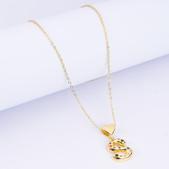 Alphabet/Letter Pendant Necklace for Girls
