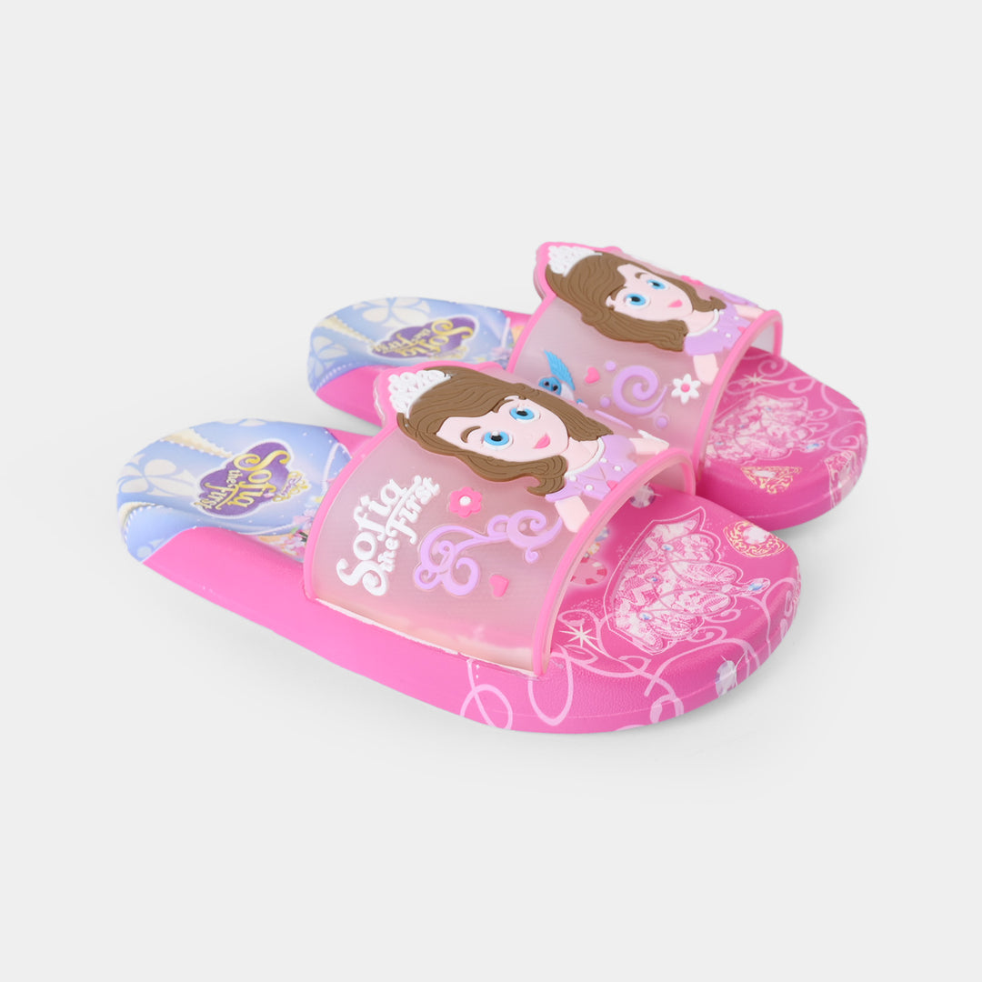 Girls Slippers 208-A12-Fuchsia