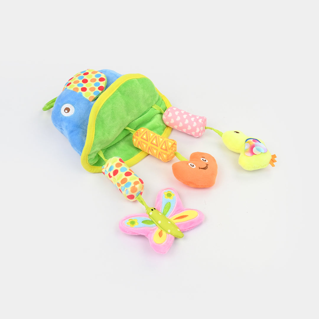 Soft Rattle Blue Elephant