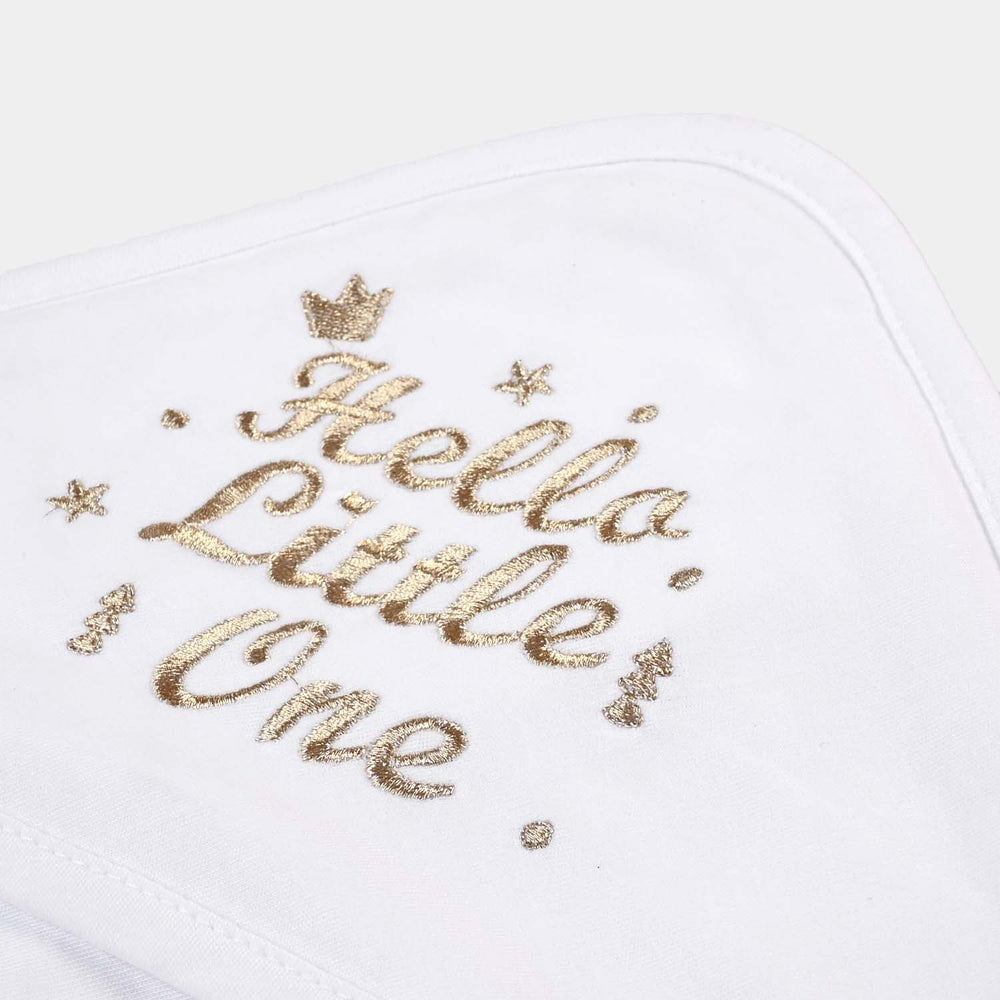 Baby Wrapping Sheet Golden Printed Hello Little One