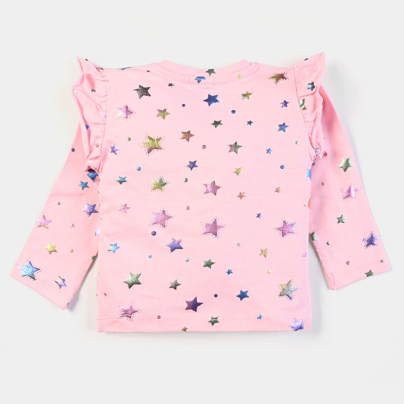 Infant Girls Jersey T-Shirt Multi Stars-Pink